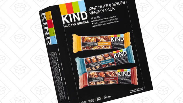KIND Bars, Nuts and Spices Variety Pack, Gluten Free, 1.4 Ounce Bars, 12 Count | $10 | Amazon | After 15% off coupon